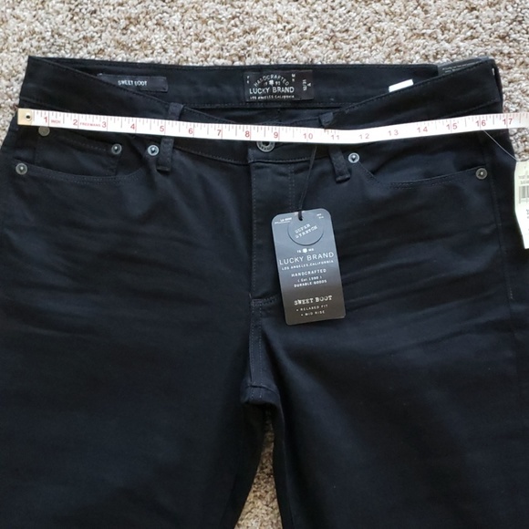 NWT Lucky Brand Black Sweet Boot Jeans Sz 12/31 A - Picture 8 of 8